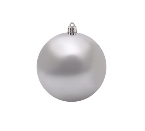 Елочная фигура Шар  10 см, цвет серебряный глянцевый  502-075  NEON-NIGHT
