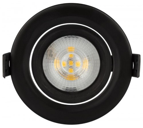 Светильник светодиодный встраиваемый KL LED 22A-5 4K BK круглый поворотн. LED SMD 5W 4000K ч  Б0039687  ЭРА