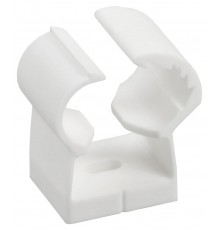 Клипса с фикс. для глад. труб 26-32мм бел. (18шт/упак)  CTA00D-FL-026-K01  IEK