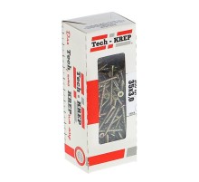 Саморезы универсальные 35х3,0 мм (200 шт) желтые - коробка с окном ( 0,217 кг)  102228  Tech-KREP