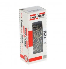 Саморезы универсальные 35х3,0 мм (200 шт) желтые - коробка с окном ( 0,217 кг)  102228  Tech-KREP