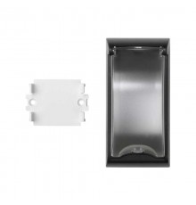 Simon CIMA 500 Плата с крышкой для монтажа автомат. выключателя в люки 500CIMA, графит  50010074-038  Simon