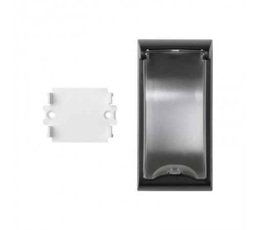 Simon CIMA 500 Плата с крышкой для монтажа автомат. выключателя в люки 500CIMA, графит  50010074-038  Simon