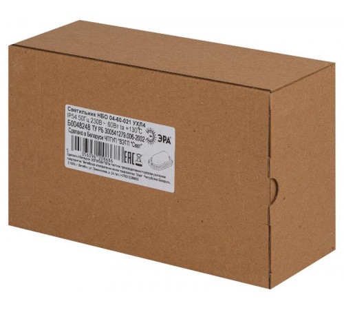 Светильник пылевлагозащищенный под лампу для ЖКХ НБО 04-60-021 КАНТРИ (дерево), пл-н стекло, 60Вт, Е27, 220В, IP54  Б0048248  ЭРА