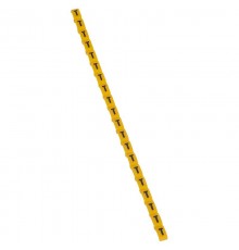 Маркер Duplix - чёрная маркировка на желтом фоне - заглавная буква T  038429  Legrand