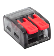 Строительно-монтажная клемма СМК 221-612 с рычагом 2 отверстия 0.5-4.0(6) мм2 EKF PROxima  plc-smk-221-612  EKF