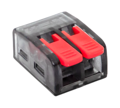 Строительно-монтажная клемма СМК 221-612 с рычагом 2 отверстия 0.5-4.0(6) мм2 EKF PROxima  plc-smk-221-612  EKF