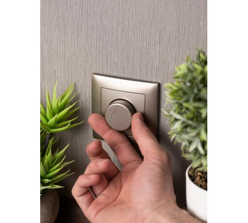 Валенсия лицевая панель светорегулятора 600W 220В кашемир EKF PROxima   ESD06-L-101-40   EKF