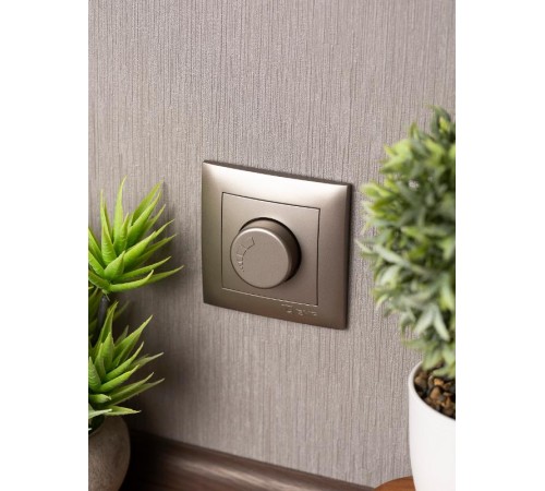 Валенсия лицевая панель светорегулятора 600W 220В кашемир EKF PROxima   ESD06-L-101-40   EKF