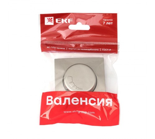 Валенсия лицевая панель светорегулятора 600W 220В кашемир EKF PROxima   ESD06-L-101-40   EKF