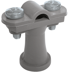 Держатель проводника круглого 6-10 мм серый, высота 38 мм, пластик91102Ezetek