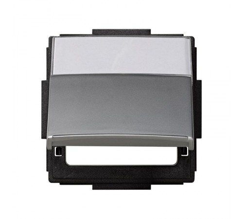 Simon 27 Крышка откидная для розетки, IP44, IK09, Scudo, Top Impact, алюминий  2705092-033  Simon