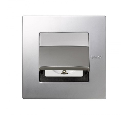 Simon 27 Крышка откидная для розетки, IP44, IK09, Scudo, Top Impact, алюминий  2705092-033  Simon
