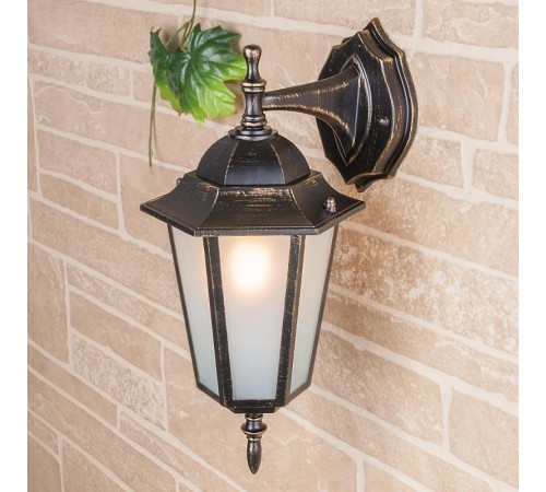 Светильник садово-парковый настенный 1004D черное золото (GL 1004D )  a035744  Elektrostandard