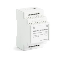 Моллюск 12/1 DIN источник питания 12В+/-10% 1 А, Uвх=90 - 265VAC, 110-370VDC  836  Бастион