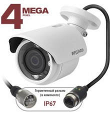 Камера внешняя,4 Мп, 1/3'' КМОП, 0.05 лк (день)/0.005 лк (ночь), 2хWDR до 120 дБ, 4 потока Н.264/MJPEG, 30 к/с, 2688x1512, объектив 3,6мм, BD4640RC  "
