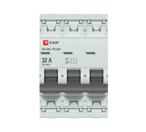 Выключатель нагрузки 3P 32А ВН-63N PROxima S63332  EKF