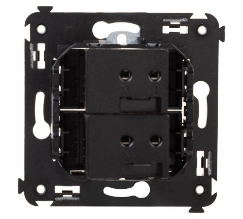 USB зарядное устройство в стену, "Avanti", "Черный матовый"  4412543  DKC