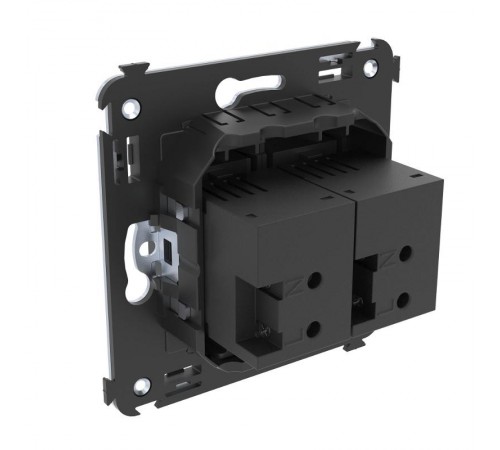 USB зарядное устройство в стену, "Avanti", "Черный матовый"  4412543  DKC