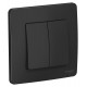 Blanca Антрацит С/У Выключатель 2-клавишный, 10А, 250B  BLNVS010506  SE