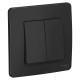 Blanca Антрацит С/У Выключатель 2-клавишный, 10А, 250B  BLNVS010506  SE