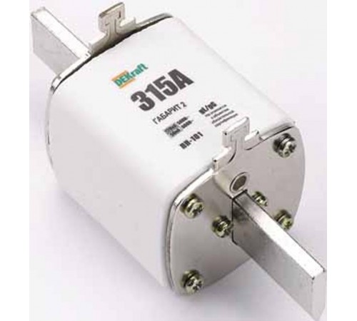 Предохранитель ножевой тип 37, габарит 2, 315А П  21315DEK  DEKraft