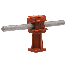 Держатель проводника круглого 6-8 мм коричневый, высота 36 мм, пластик91003Ezetek