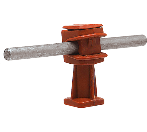 Держатель проводника круглого 6-8 мм коричневый, высота 36 мм, пластик91003Ezetek