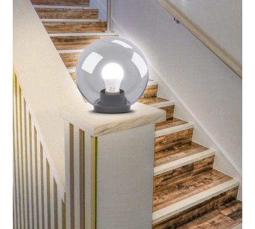 Светильник садово-парковый НТУ 01-60-202 без опоры, шар прозрачный D=200 mm  Б0048047  ЭРА