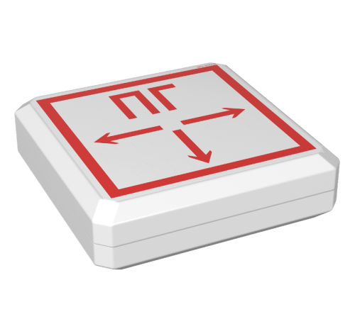 Указатель аварийный светодиодный BS-PILOT-71-S1-INEXI2 6,3Вт 1ч IP54 постоянный накладной   a16296  Белый свет