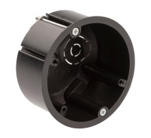 Коробка установочная для полых стен саморезы металл лапки черная IP20 KUP-73-45-m-black  Б0052724  ЭРА