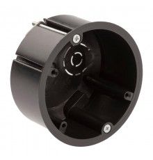 Коробка установочная для полых стен саморезы металл лапки черная IP20 KUP-73-45-m-black  Б0052724  ЭРА