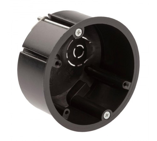 Коробка установочная для полых стен саморезы металл лапки черная IP20 KUP-73-45-m-black  Б0052724  ЭРА