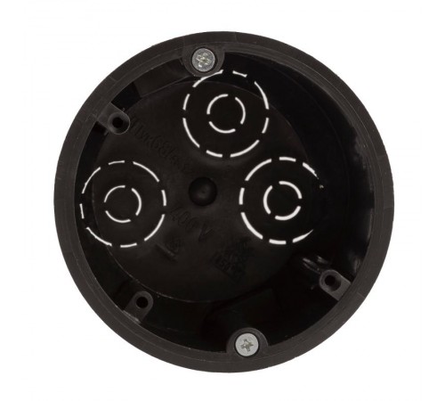 Коробка установочная для полых стен саморезы металл лапки черная IP20 KUP-73-45-m-black  Б0052724  ЭРА