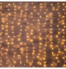 Гирлянда Светодиодный Дождь 3х2 м, свечение с динамикой, прозрачный провод, 230 В, цвет теплый белый  235-092  NEON-NIGHT