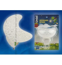 Светильник-ночник DTL-309-Месяц/WHITE/1LED/01W выключатель на корпусе.  10324  Uniel