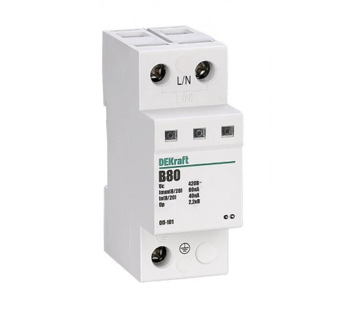 Ограничитель перенапряжений 1P 80кА B 420В ОП-101  18019DEK  DEKraft
