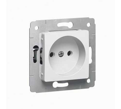 Cariva Белый Розетка б/з  773616  Legrand