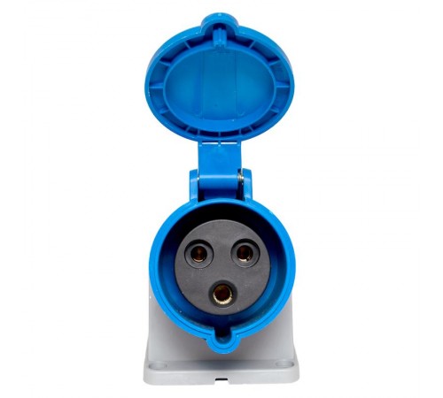 Розетка стационарная наружная 123 2Р+РЕ 32А 220В IP44 EKF PROXIMA  ps-123-32-220-PRO  EKF