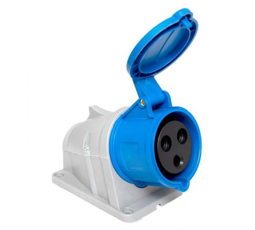 Розетка стационарная наружная 123 2Р+РЕ 32А 220В IP44 EKF PROXIMA  ps-123-32-220-PRO  EKF