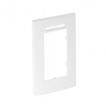 Рамка двойная Modul45 (с полем д/маркировки,вертик.,84x140 мм,белый) (AR45-BSF2 RW)  6119362  OBO Bettermann