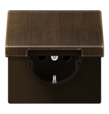 SCHUKO®-розетка 16 A / 250 B ~ с крышкой ME1521KLAT Jung