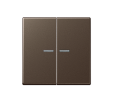Клавиша для KNX кнопки, 2 группы, с окошком; дюропласт; мокка  A102KO5MO  Jung