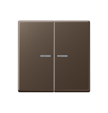 Клавиша для KNX кнопки, 2 группы, с окошком; дюропласт; мокка  A102KO5MO  Jung