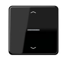 Клавиша для KNX кнопки, 1 группа с окошком и символами "стрелки"; дюропласт; черный  CD101KO5PSW  Jung