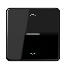 Клавиша для KNX кнопки, 1 группа с окошком и символами "стрелки"; дюропласт; черный  CD101KO5PSW  Jung