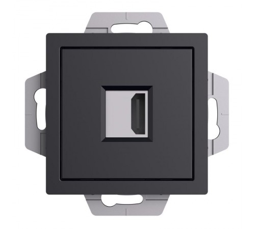 AtlasDesign Карбон Розетка HDMI, тип А-А, механизм  ATN001080  SE