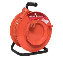 Удлинитель на катушке "Атлант 2.0" 1 гнездо 50м без заземления ПВС 2*0,75 6А/1,3кВт PROxima  UKA02-06-275-1-50  EKF