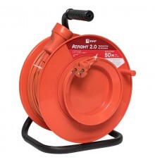 Удлинитель на катушке "Атлант 2.0" 1 гнездо 50м без заземления ПВС 2*0,75 6А/1,3кВт PROxima  UKA02-06-275-1-50  EKF