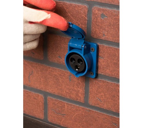 Розетка стационарная внутренняя 413 2Р+РЕ 16А 220В IP44 EKF PROxima  ps-413-16-220  EKF